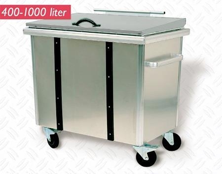 1000L Avfallsbeholder Aluminium