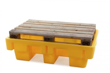 Oppsamlingskar for 2 fat – Euro-pallformat (230 l)