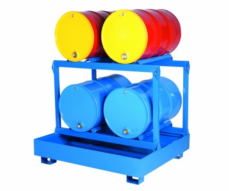 Oppsamlingskar /Fatpall 4 fat liggende 2B/2H