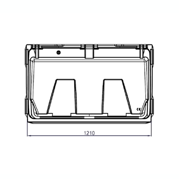 660 liter avfallsbeholder