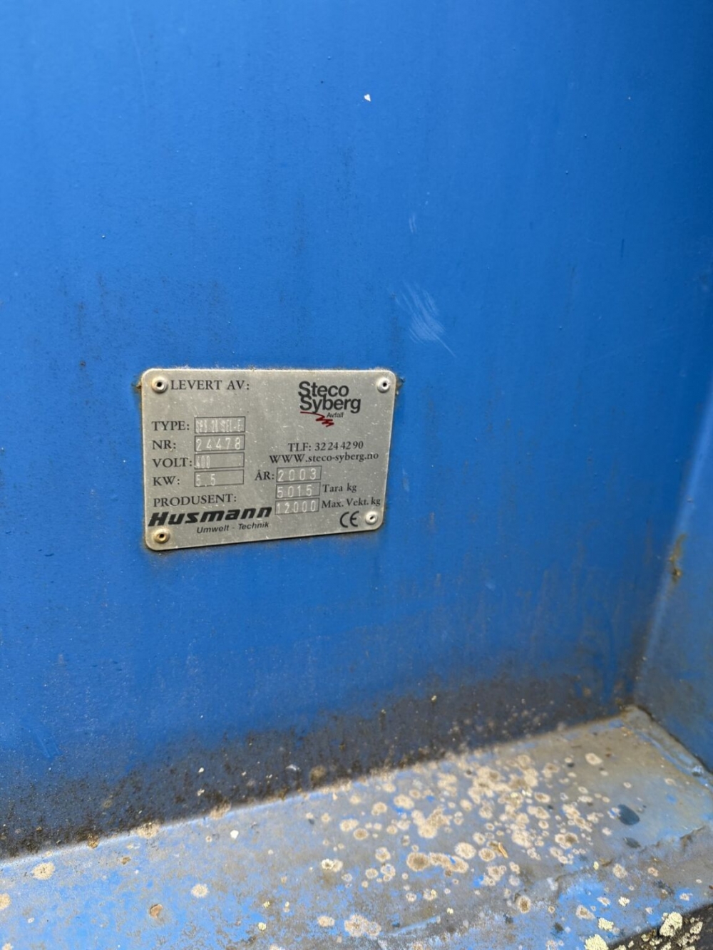 Husmann SPB 20 komprimator - serienummer 24478 | ECO-NOR AS 
