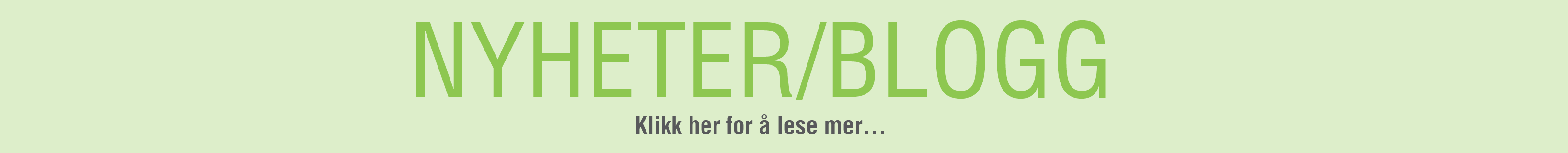 ECO-NOR Nyheter Blogg